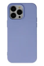 Uray store Apple iPhone 14 Pro Max Kılıf Nano içi Kadife Silikon - Lila