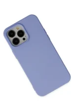 Uray store Apple iPhone 14 Pro Max Kılıf Nano içi Kadife Silikon - Lila - Görsel 3