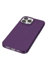 Uray store Apple iPhone 14 Pro Max Kılıf Pc Sert Şeffaf Kapak - Mor - Görsel 4