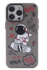 Uray store Apple iPhone 14 Pro Max Kılıf Prada Desenli Kapak - Prada Siyah - 1