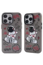 Uray store Apple iPhone 14 Pro Max Kılıf Prada Desenli Kapak - Prada Siyah - 1 - Görsel 3