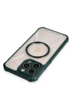Uray store Apple iPhone 14 Pro Max Kılıf Prag Magneticsafe Kapak - Koyu Yeşil - Görsel 3