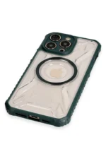 Uray store Apple iPhone 14 Pro Max Kılıf Prag Magneticsafe Kapak - Koyu Yeşil - Görsel 4
