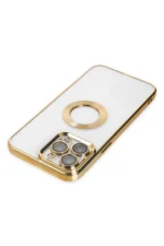 Uray store Apple iPhone 14 Pro Max Kılıf Slot Silikon - Gold - Görsel 5