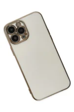 Uray store Apple iPhone 14 Pro Max Kılıf Volet Silikon - Beyaz - Görsel 3