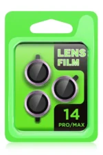 Uray store Apple iPhone 14 Pro Max Raze Metal Kamera Lens - Gümüş - Görsel 2