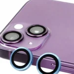 Uray store Apple iPhone 14 Raze Metal Kamera Lens - Mavi