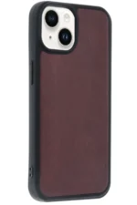Uray store Apple iPhone 15 Kılıf Aras Deri Kapak - Bordo - Görsel 3