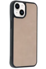 Uray store Apple iPhone 15 Kılıf Aras Deri Kapak - Pudra - Görsel 3