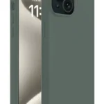 Uray store Apple iPhone 15 Kılıf First Silikon - Koyu Yeşil
