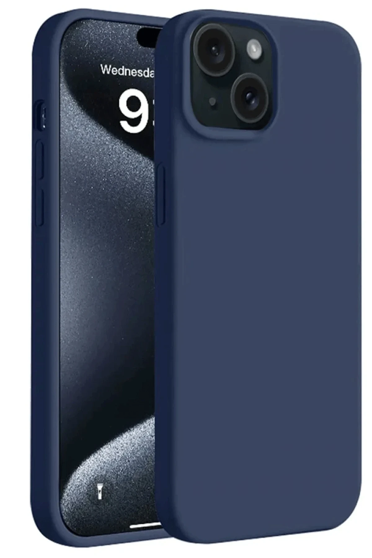 newface-iphone-15-kilif-first-silikon-lacivert-default Uray store Apple iPhone 15 Kılıf First Silikon - Lacivert - Görsel 1