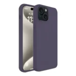 Uray store Apple iPhone 15 Kılıf First Silikon - Mürdüm