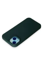 Uray store Apple iPhone 15 Kılıf Nano içi Kadife Silikon - Koyu Yeşil - Görsel 3