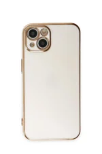 Uray store Apple iPhone 15 Kılıf Volet Silikon - Beyaz