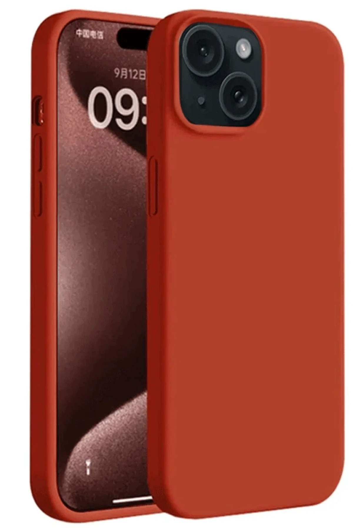 newface-iphone-15-plus-kilif-first-silikon-kirmizi-default Uray store Apple iPhone 15 Plus Kılıf First Silikon - Kırmızı - Görsel 1