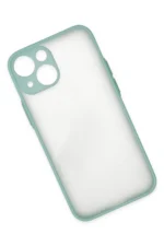 Uray store Apple iPhone 15 Plus Kılıf Montreal Silikon Kapak - Açık Yeşil - Görsel 3