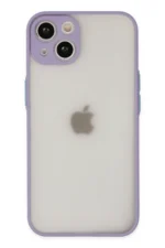 Uray store Apple iPhone 15 Plus Kılıf Montreal Silikon Kapak - Mor