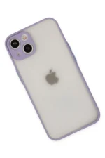 Uray store Apple iPhone 15 Plus Kılıf Montreal Silikon Kapak - Mor - Görsel 3