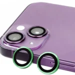 Uray store Apple iPhone 15 Plus Raze Metal Kamera Lens - Yeşil