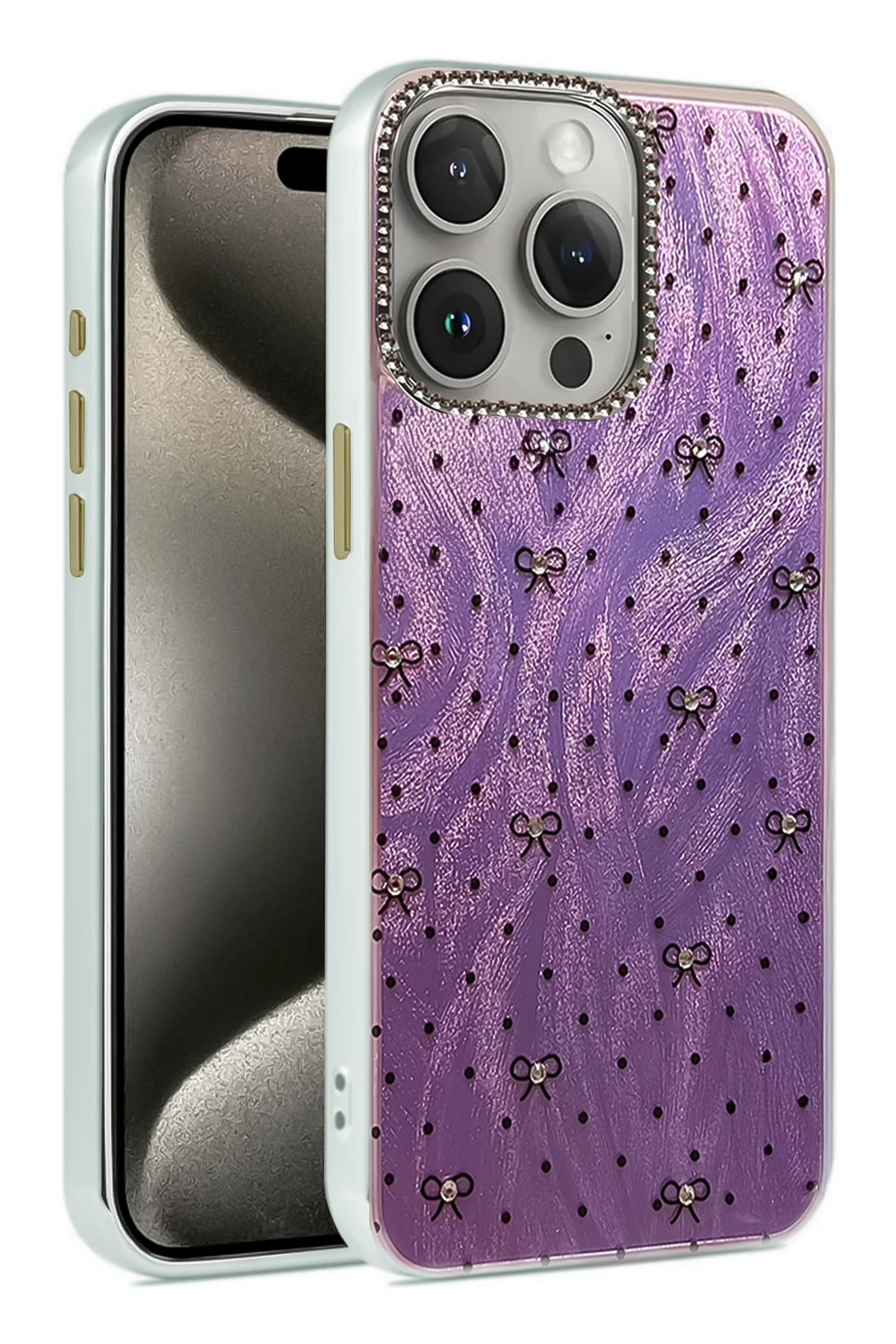 newface-iphone-15-pro-kilif-blade-aynali-desenli-kapak-desen-2-default Uray store Apple iPhone 15 Pro Kılıf Blade Aynalı Desenli Kapak - Desen 2 - Görsel 1