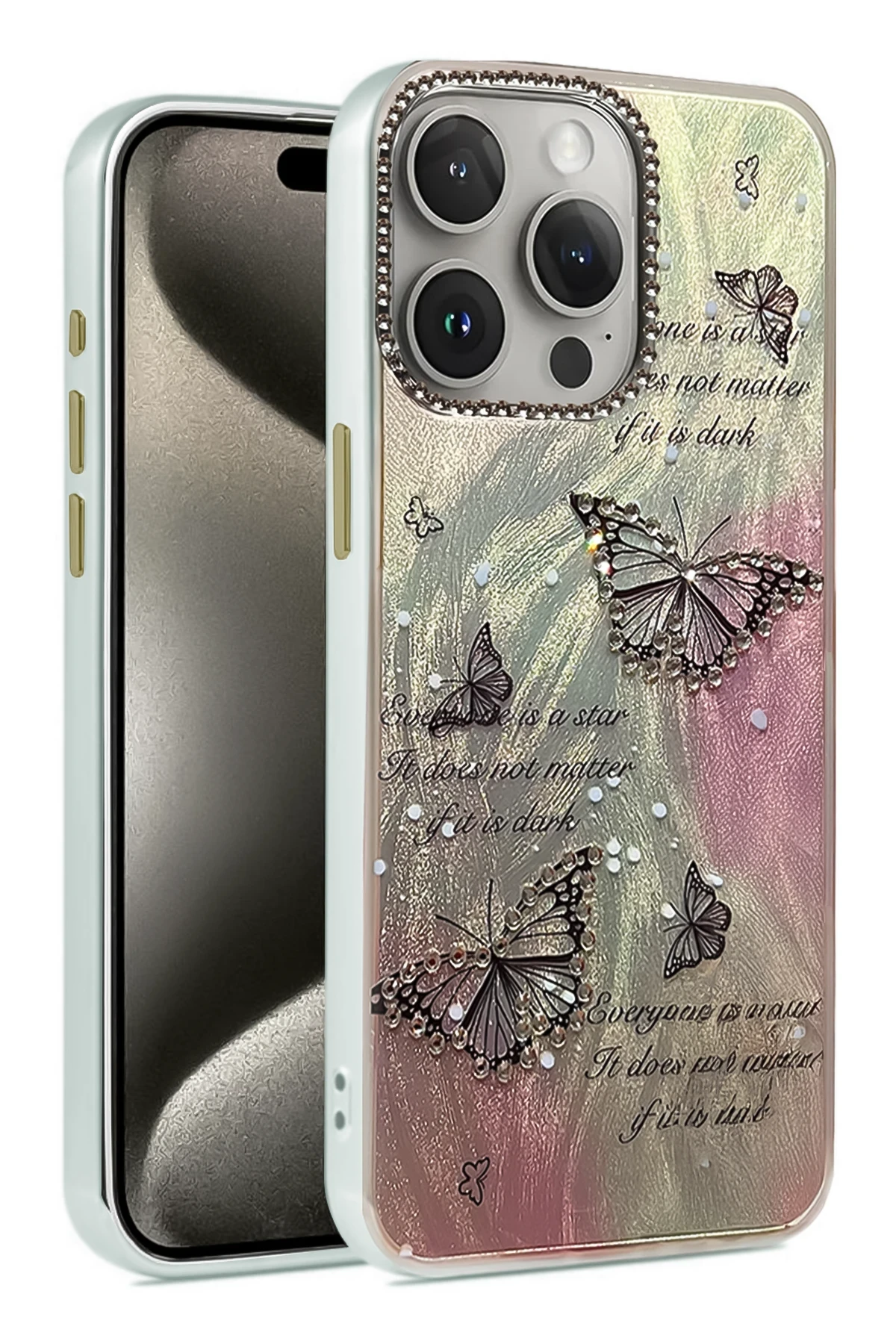 newface-iphone-15-pro-kilif-blade-aynali-desenli-kapak-desen-6-default Uray store Apple iPhone 15 Pro Kılıf Blade Aynalı Desenli Kapak - Desen 6 - Görsel 1