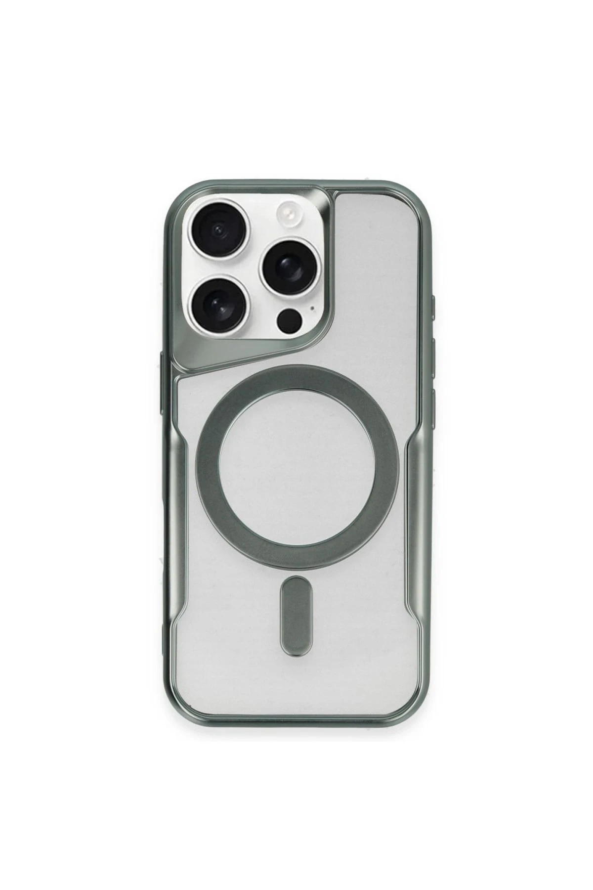 newface-iphone-15-pro-kilif-boyi-magsafe-silikon-kapak-yesil-default Uray store Apple iPhone 15 Pro Kılıf Boyi Magsafe Silikon Kapak - Yeşil - Görsel 1