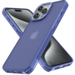 Uray store Apple iPhone 15 Pro Kılıf Elegant Kapak - Açık Mavi