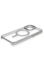 Uray store Apple iPhone 15 Pro Kılıf Erozi Magsafe Kapak - Gümüş - Görsel 4