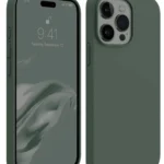 Uray store Apple iPhone 15 Pro Kılıf First Silikon - Koyu Yeşil