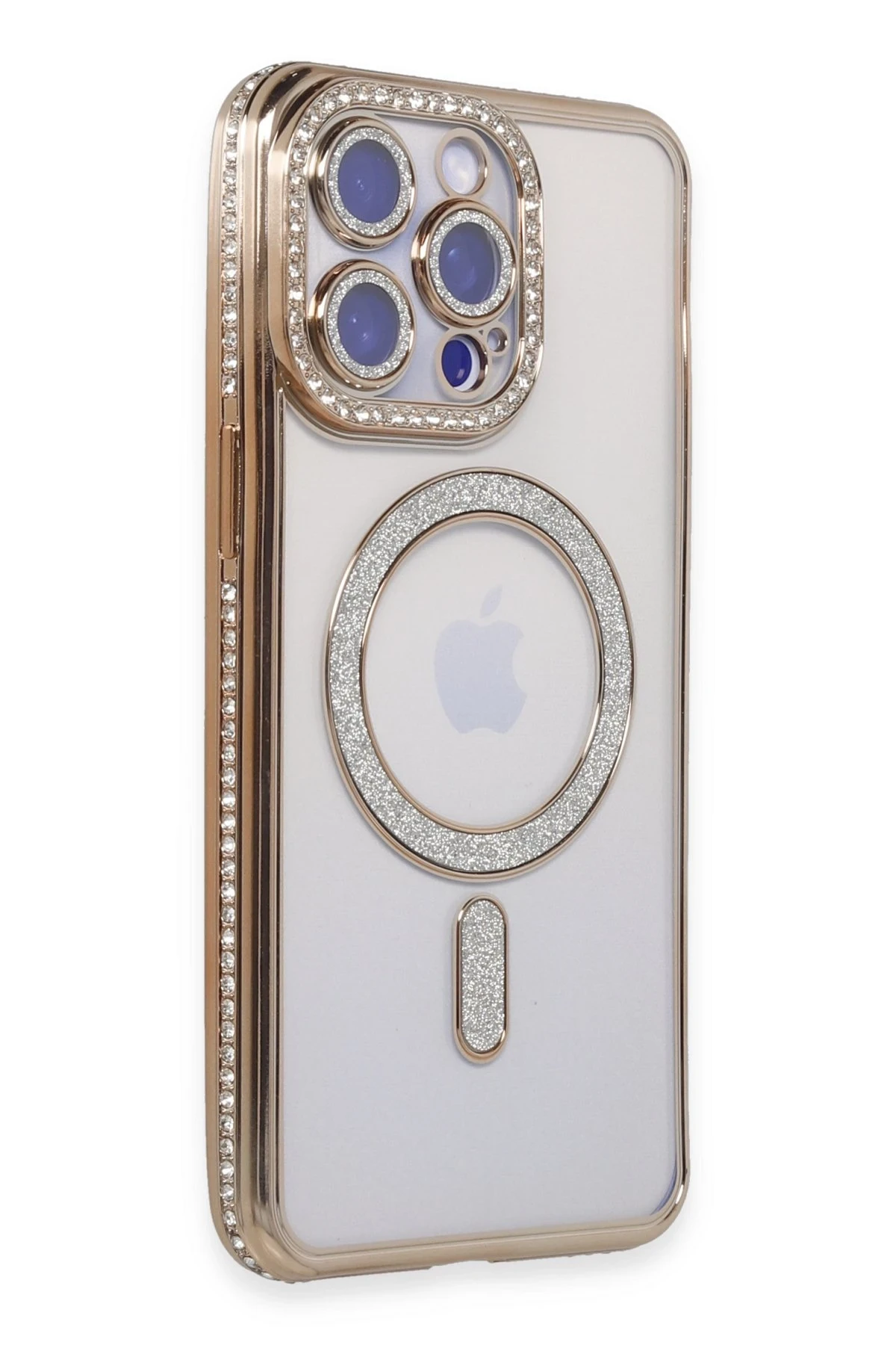 newface-iphone-15-pro-kilif-joke-simli-magneticsafe-kilif-gold-default Uray store Apple iPhone 15 Pro Kılıf Joke Simli Magneticsafe Kılıf - Gold - Görsel 1