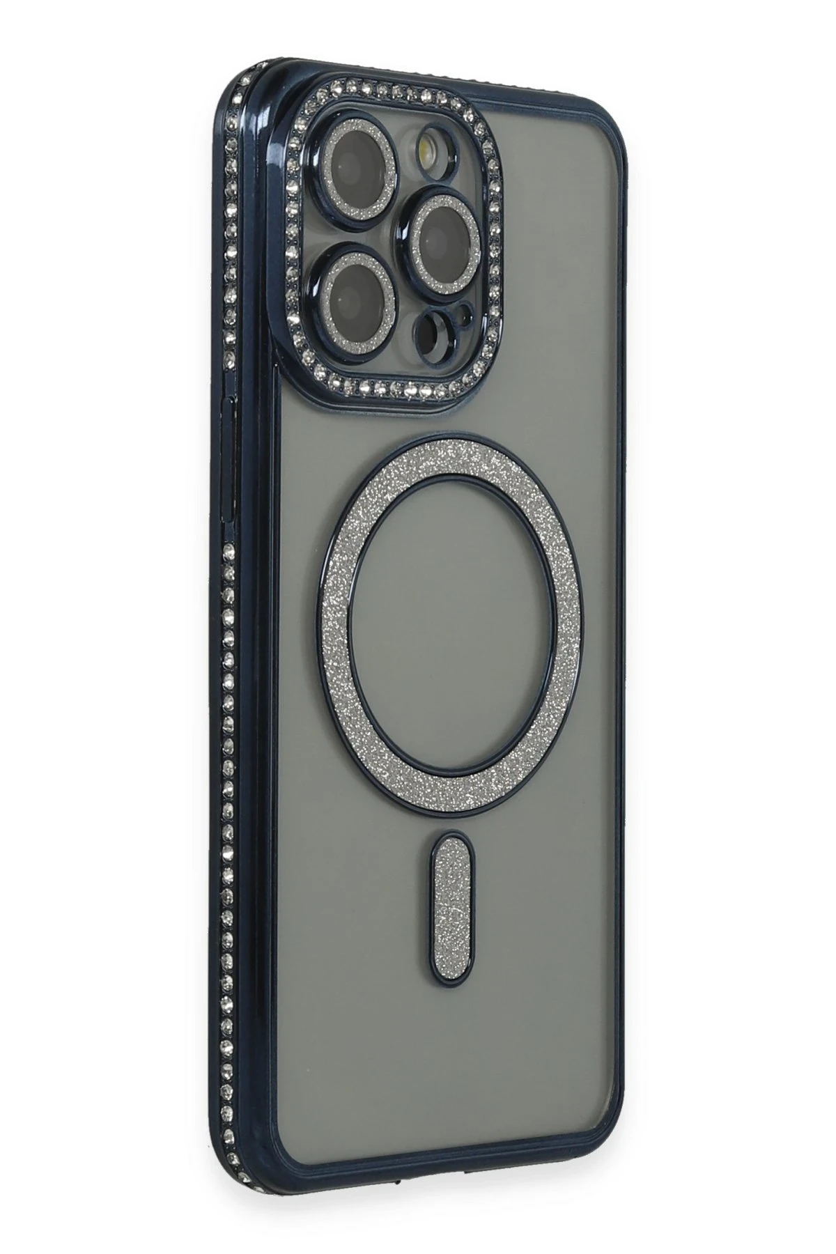 newface-iphone-15-pro-kilif-joke-simli-magneticsafe-kilif-lacivert-default Uray store Apple iPhone 15 Pro Kılıf Joke Simli Magneticsafe Kılıf - Lacivert - Görsel 1