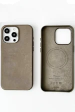 Uray store Apple iPhone 15 Pro Kılıf Karen Magsafe Kapak - Kahverengi - Görsel 3