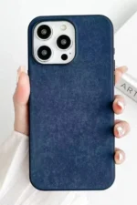 Uray store Apple iPhone 15 Pro Kılıf Karen Magsafe Kapak - Lacivert