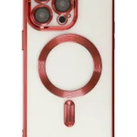Uray store Apple iPhone 15 Pro Kılıf Kross Magneticsafe Kapak - Kırmızı