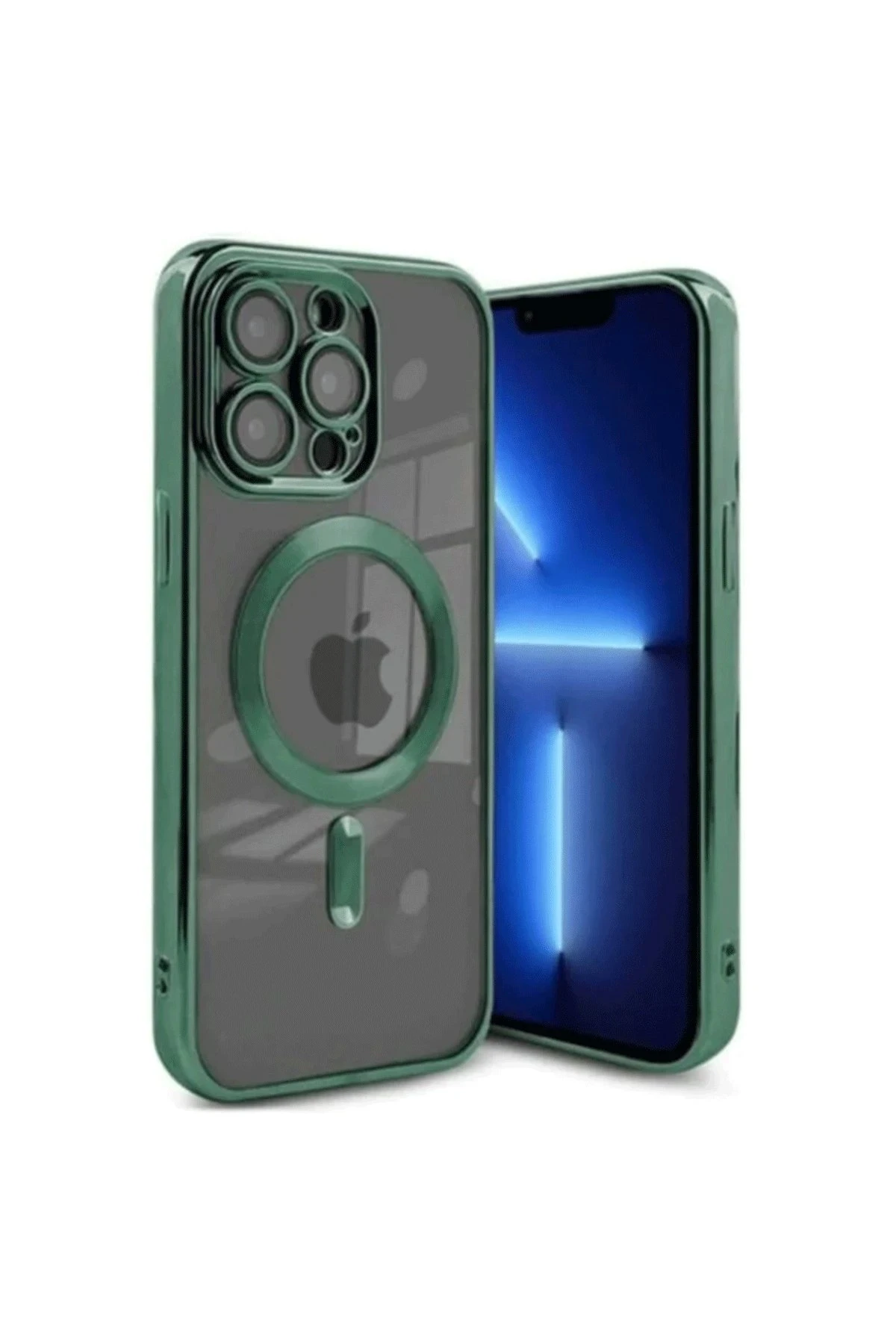 newface-iphone-15-pro-kilif-kross-magneticsafe-kapak-koyu-yesil-default Uray store Apple iPhone 15 Pro Kılıf Kross Magneticsafe Kapak - Koyu Yeşil - Görsel 1