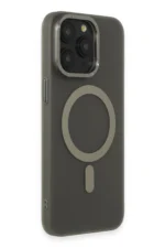 Uray store Apple iPhone 15 Pro Kılıf Lodos Magneticsafe Mat Kapak - Titan Gri - Görsel 2