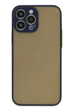 Uray store Apple iPhone 15 Pro Kılıf Montreal Silikon Kapak - Lacivert