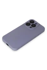 Uray store Apple iPhone 15 Pro Kılıf Nano içi Kadife Silikon - Lila - Görsel 4