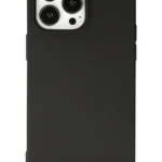 Uray store Apple iPhone 15 Pro Kılıf Nano içi Kadife Silikon - Siyah