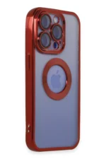 Uray store Apple iPhone 15 Pro Kılıf Slot Silikon - Kırmızı - Görsel 2