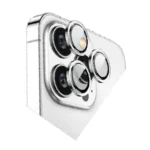 Uray store Apple iPhone 15 Pro Max Bilvis Titan Kamera Lens - Gümüş