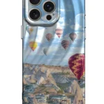Uray store Apple iPhone 15 Pro Max Kılıf Crew Desenli Kapak - Kapadokya