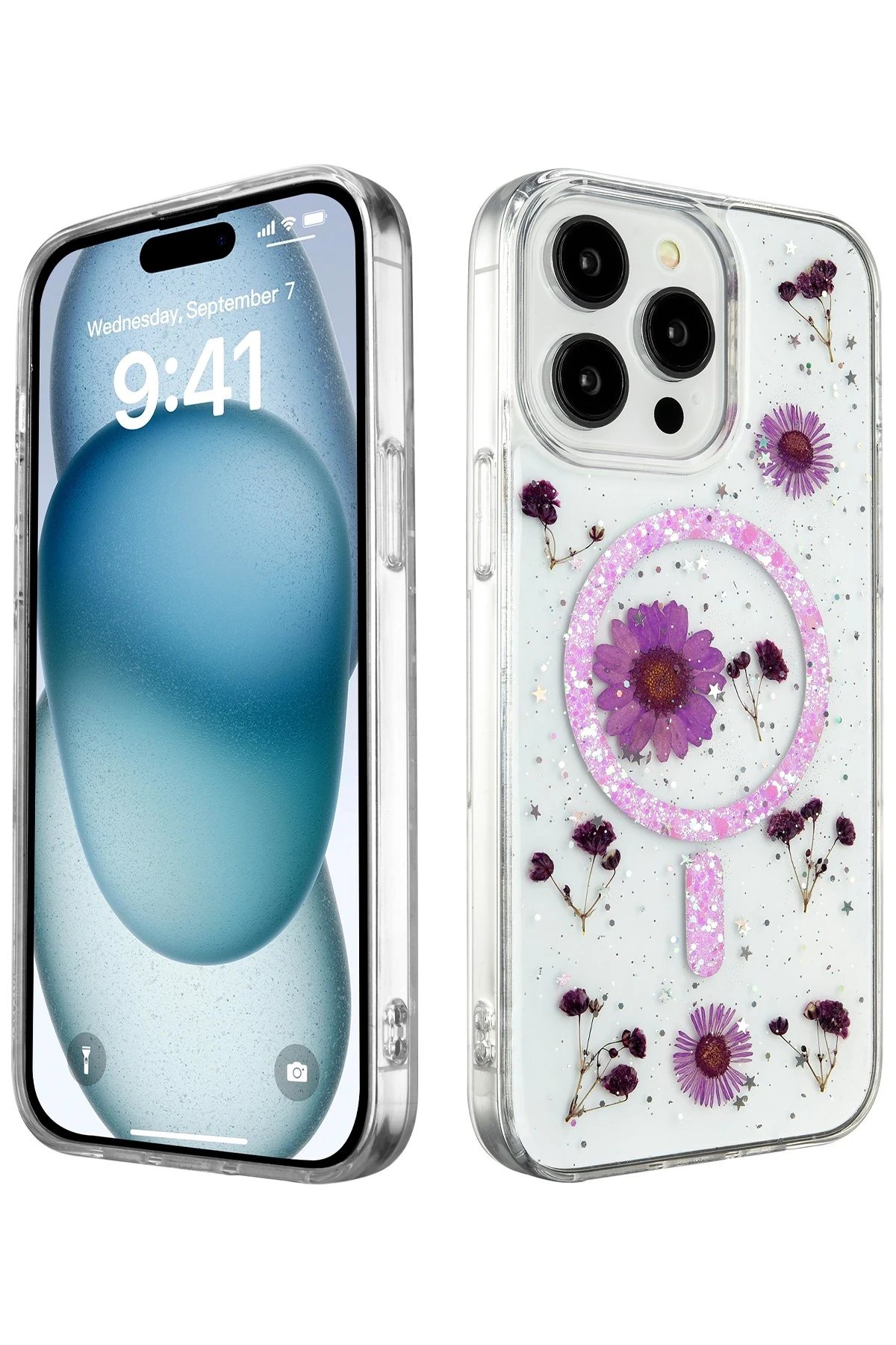 newface-iphone-15-pro-max-kilif-daisy-simli-magsafe-kapak-mor-default Uray store Apple iPhone 15 Pro Max Kılıf Daisy Simli Magsafe Kapak - Mor - Görsel 1
