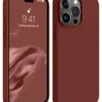 Uray store Apple iPhone 15 Pro Max Kılıf First Silikon - Bordo