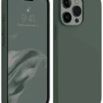 Uray store Apple iPhone 15 Pro Max Kılıf First Silikon - Koyu Yeşil