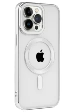 Uray store Apple iPhone 15 Pro Max Kılıf Kronos Magsafe Kapak - Gümüş - Görsel 2
