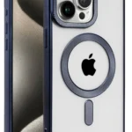 Uray store Apple iPhone 15 Pro Max Kılıf Kronos Magsafe Kapak - Lacivert