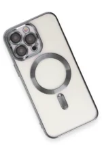 Uray store Apple iPhone 15 Pro Max Kılıf Kross Magneticsafe Kapak - Titan Gri - Görsel 3