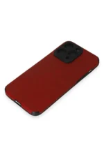 Uray store Apple iPhone 15 Pro Max Kılıf Loop Deri Silikon - Kırmızı - Görsel 4