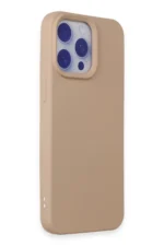 Uray store Apple iPhone 15 Pro Max Kılıf Nano içi Kadife Silikon - Pudra - Görsel 2